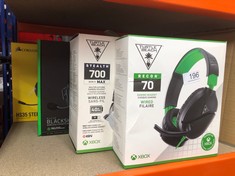 QUANTITY OF ITEMS TO INCLUDE TURTLE BEACH RECON 70X GAMING HEADSET FOR XBOX SERIES X|S, XBOX ONE, PS5, PS4, NINTENDO SWITCH & PC: LOCATION - A RACK