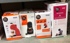 QUANTITY OF ITEMS TO INCLUDE NESCAFÉ DOLCE GUSTO DELONGHI PICCOLO XS POD CAPSULE COFFEE MACHINE, ESPRESSO, CAPPUCCINO AND MORE, EDG210.R,0.8 LITERS, RED AND BLACK EDG 210.R: LOCATION - B RACK