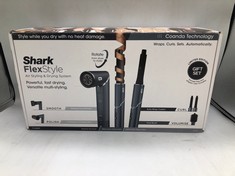 SHARK FLEXSTYLE LIMITED EDITION TEAL GIFT SET 5-IN-1 AIR STYLER & HAIR DRYER, AUTO-WRAP CURLERS, FRIZZ FIGHTER FINISHING TOOL, OVAL BRUSH, CONCENTRATOR, CLIPS & STORAGE BAG, NO HEAT DAMAGE HD450 TLUK