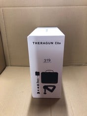 THERAGUN ELITE - HANDHELD ELECTRIC MASSAGE GUN - BLUETOOTH ENABLED PERCUSSION THERAPY DEVICE FOR ATHLETES - POWERFUL DEEP TISSUE MUSCLE MASSAGER WITH QUIET FORCE TECHNOLOGY - 4TH GENERATION - BLACK.: