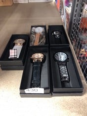 QUANTITY OF WATCHES TO INCLUDE OAK MENS WATER RESISTANT QUARTZ MOVEMENT WATCH: LOCATION - C RACK