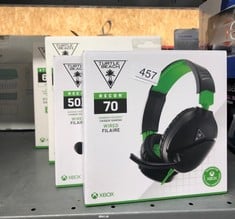 QUANTITY OF ITEMS TO INCLUDE TURTLE BEACH RECON 70X GAMING HEADSET FOR XBOX SERIES X|S, XBOX ONE, PS5, PS4, NINTENDO SWITCH & PC: LOCATION - C RACK