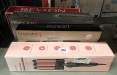 QUANTITY OF ITEMS TO INCLUDE 3 BARRELS HAIR WAVER FOR LARGE, WAVER CURLING WAND-25MM CURLING IRON WITH PTC CERAMIC BARRELS, TEMPERATURE SETTING AND QUICK HEATING WITH HEAT-RESISTANT GLOVE - ROSE GOLD