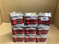 QUANTITY OF ITEMS TO INCLUDE OLAY REGENERIST FACE CREAM, FRAGRANCE FREE 50ML: LOCATION - A RACK