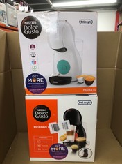 QUANTITY OF ITEMS TO INCLUDE DELONGHI NESCAFÉ DOLCE GUSTO PICCOLO XS POD CAPSULE COFFEE MACHINE, ESPRESSO, CAPPUCCINO AND MORE, EDG210.B, 0.8 LITERS, BLACK & RED: LOCATION - D RACK