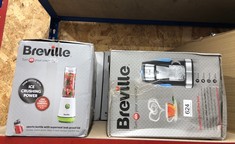 QUANTITY OF ITEMS TO INCLUDE BREVILLE BLEND ACTIVE PERSONAL BLENDER & SMOOTHIE MAKER | 350W | FAMILY PACK | 4 PORTABLE BLEND ACTIVE BOTTLES (300ML | 600ML) | LEAK PROOF LIDS | WHITE & GREEN [VBL252]: