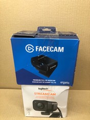 QUANTITY OF ITEMS TO INCLUDE LOGITECH STREAM CAM – LIVE STREAMING WEBCAM FOR YOUTUBE AND TWITCH, FULL 1080P HD 60FPS, USB-C CONNECTION, AI-ENABLED FACIAL TRACKING, AUTO FOCUS, VERTICAL VIDEO - GRAPHI