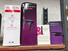 QUANTITY OF ITEMS TO INCLUDE REVLON ONE-STEP HAIR DRYER AND VOLUMIZER FOR MID TO LONG HAIR (ONE-STEP, 2-IN-1 STYLING TOOL, IONIC AND CERAMIC TECHNOLOGY, UNIQUE OVAL DESIGN) RVDR5222: LOCATION - SIDE