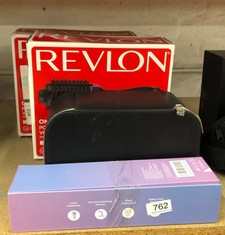 QUANTITY OF ITEMS TO INCLUDE REVLON ONE-STEP HAIR DRYER AND VOLUMIZER FOR MID TO LONG HAIR (ONE-STEP, 2-IN-1 STYLING TOOL, IONIC AND CERAMIC TECHNOLOGY, UNIQUE OVAL DESIGN) RVDR5222: LOCATION - SIDE