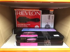 QUANTITY OF ITEMS TO INCLUDE DIVA PRO STYLING DIGITAL STRAIGHTENER AND STYLER MAGENTA WITH MACADAMIA ARGAN OIL AND KERATIN INFUSED CERAMIC PLATES: LOCATION - A RACK