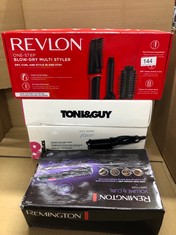 QUANTITY OF HEALTH & BEAUTY ITEMS TO INCLUDE REVLON ONE-STEP BLOW-DRY MULTI STYLER - 3 IN 1 TOOL - DRY, CURL AND VOLUMISE WITH THE 3 INTERCHANGEABLE ATTACHMENTS (DETACHABLE HEAD, CURLER, DRYER, STYLE