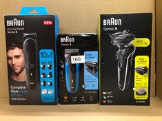 QUANTITY OF HEALTH & BEAUTY ITEMS TO INCLUDE BRAUN 10-IN-1 ALL-IN-ONE STYLE KIT SERIES 5, MALE GROOMING KIT WITH BEARD TRIMMER, HAIR CLIPPERS, NOSE AND EAR TRIMMER & PRECISION TRIMMER, GIFTS FOR MEN,