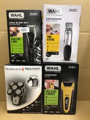 QUANTITY OF HEALTH & BEAUTY ITEMS TO INCLUDE WAHL AQUA BLADE 10 IN 1 MULTIGROOMER, EYEBROW ATTACHMENT, BEARD TRIMMERS, BODY TRIMMERS, MEN’S BEARD TRIMMER, STUBBLE TRIMMING, BODY SHAVING, FACE GROOMIN