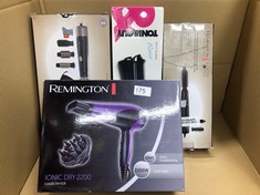 QUANTITY OF HEALTH & BEAUTY ITEMS TO INCLUDE REMINGTON BLOW AND DRY CARING AIR STYLER - HAIR DRYER, HOT BRUSH AND HAIR CURLER FOR MID TO LONG LENGTH HAIR, 4 ATTACHMENTS, 1000 WATTS, AS7500 - BLACK: L