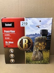 BUSHNELL 131055 POWER VIEW 10X50MM PORRO PRISM BINOCULARS - REAL TREE AP CAMOUFLAGE.: LOCATION - C