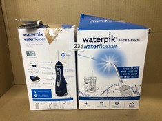 WATERPIK ULTRA PLUS WATER FLOSSER, 5 TIPS, ADVANCED PRESSURE CONTROL SYSTEM, 10 SETTINGS, DENTAL PLAQUE REMOVAL TOOL, WHITE, WP-150UK + WATERPIK WATER FLOSSER: LOCATION - C