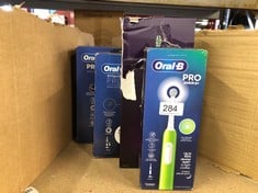 QUANTITY OF ITEMS TO INCLUDE ORAL-B PRO 3 ELECTRIC TOOTHBRUSH FOR ADULTS, 1 CROSS ACTION TOOTHBRUSH HEAD & TRAVEL CASE, 3 MODES WITH TEETH WHITENING, 2 PIN UK PLUG, 3500, BLACK:: LOCATION - D