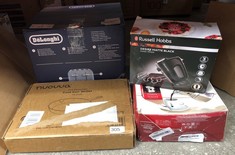 QUANTITY OF KITCHEN & APPLIANCES ITEMS TO INCLUDE RUSSELL HOBBS DESIRE ELECTRIC HAND MIXER WITH 5 SPEEDS & TURBO SETTING, 2 CHROME PLATED BEATERS & 2 CHROME PLATED DOUGH HOOKS INC, ALL DISHWASHER SAF