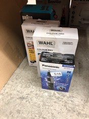 QUANTITY OF HEALTH & BEAUTY ITEMS TO INCLUDE WAHL COLOUR PRO CORDED CLIPPER, HEAD SHAVER, MEN'S HAIR CLIPPERS, COLOUR CODED GUIDES, FAMILY AT HOME HAIRCUTTING: LOCATION - F