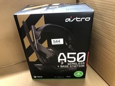 ASTRO GAMING A50 WIRELESS GAMING HEADSET + CHARGING BASE STATION, GAME/VOICE BALANCE CONTROL, 2.4 GHZ WIRELESS, 15 M RANGE, FOR XBOX SERIES X|S, XBOX ONE, PC, MAC - BLACK/GOLD.: LOCATION - F