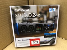 PRESONUS STUDIO 24C, USB-C, AUDIO INTERFACE, FOR RECORDING, STREAMING, PODCASTING WITH SOFTWARE BUNDLE INCLUDING STUDIO ONE ARTIST, ABLETON LIVE LITE DAW.: LOCATION - F