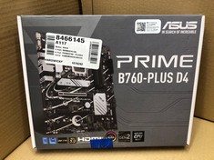 ASUS PRIME B760-PLUS D4, AN INTEL B760 LGA 1700 ATX MOTHERBOARD WITH PCIE 5.0, THREE PCIE 4.0 M.2 SLOTS, DDR4, REALTEK 2.5GB ETHERNET, DISPLAYPORT, VGA, HDMI, SATA 6 GBPS, USB 3.2 GEN 2X2 TYPE-C.: LO