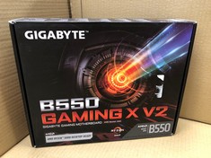 GIGABYTE B550 GAMING X V2 MOTHERBOARD - SUPPORTS AMD RYZEN 5000 SERIES AM4 CPUS, 10+3 PHASES DIGITAL TWIN POWER DESIGN, UP TO 4733MHZ DDR4 (OC), 2XPCIE 3.0 M.2, GBE LAN, USB 3.2 GEN1.: LOCATION - F