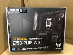 ASUS TUF GAMING Z790-PLUS WIFI, INTEL Z790, 1700, ATX, 4 DDR5, HDMI, DP, WI-FI 6E, 2.5G LAN, PCIE5, RGB, 4X M.2.: LOCATION - F