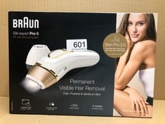 BRAUN IPL SILK-EXPERT PRO 5, AT HOME HAIR REMOVAL DEVICE WITH POUCH, PRECISION HEAD AND VENUS RAZOR, ALTERNATIVE FOR LASER HAIR REMOVAL, GIFT FOR WOMEN, WHITE/GOLD, PL5137.: LOCATION - G