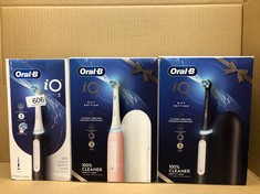 QUANTITY OF HEALTH & BEAUTY ITEMS TO INCLUDE ORAL-B IO3 ELECTRIC TOOTHBRUSHES ADULTS, MOTHERS DAY GIFTS FOR HER / HIM, 1 TOOTHBRUSH HEAD, 3 MODES WITH TEETH WHITENING, 2 PIN UK PLUG, BLACK: LOCATION