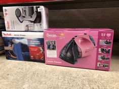 QUANTITY OF KITCHEN & APPLIANCES ITEMS TO INCLUDE TEFAL ACCESS STEAM+ HANDHELD CLOTHES STEAMER, NO IRONING BOARD NEEDED, 2 STEAM LEVELS, SANITISING STEAM, BLACK & ROSE GOLD, DT8103: LOCATION - G