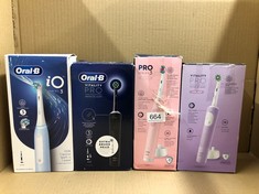 QUANTITY OF HEALTH & BEAUTY ITEMS TO INCLUDE ORAL-B IO3 ELECTRIC TOOTHBRUSH FOR ADULTS, MOTHERS DAY GIFTS FOR HER / HIM, 1 TOOTHBRUSH HEAD, 3 MODES WITH TEETH WHITENING, 2 PIN UK PLUG, BLUE: LOCATION