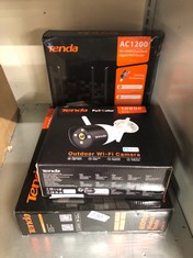 QUANTITY OF TECH & GAMING ITEMS TO INCLUDE TENDA OUTDOOR WIFI CAMERA: LOCATION - H