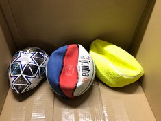 QUANTITY OF SPORTS & EXERCISE ITEMS TO INCLUDE EUFA CHAMIONS LEAGUE BALL & EURO 2024 GERMANY BALL: LOCATION - H