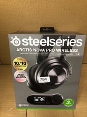 STEELSERIES ARCTIS NOVA PRO WIRELESS XBOX SERIES X/S GAMING HEADSET - NEODYMIUM MAGNETIC DRIVERS - ACTIVE NOISE CANCELLATION - INFINITY POWER SYSTEM - CLEARCAST GEN 2 MIC - WORKS WITH PS5, SWITCH, PC