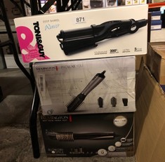 QUANTITY OF HEALTH & BEAUTY ITEMS TO INCLUDE TONI & GUY DEEP BARREL HAIR WAVER, 32 MM - BLACK: LOCATION - SIDE TABLES