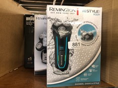 QUANTITY OF HEALTH & BEAUTY ITEMS TO INCLUDE REMINGTON R6 AQUA MEN'S ELECTRIC SHAVER (CORDLESS, WET & DRY, 100% WATERPROOF, ROTARY SHAVER, POP-UP DETAIL TRIMMER, USB CHARGING, 60-MINUTE USAGE, 90-MIN