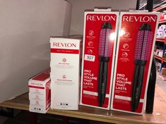 QUANTITY OF  ITEMS TO INCLUDE REVLON ONE-STEP HAIR DRYER AND VOLUMISER FOR MID TO LONG HAIR (ONE-STEP, 2-IN-1 STYLING TOOL, IONIC AND CERAMIC TECHNOLOGY, UNIQUE OVAL DESIGN) RVDR5222: LOCATION - BACK