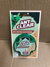 QUANTITY OF ANT CLEAR - ANT CONTROL BAIT STATIONS: LOCATION - SHUTTER TABLES