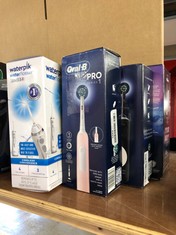 QUANTITY OF  ITEMS TO INCLUDE ORAL-B PRO 1 ELECTRIC TOOTHBRUSHES FOR ADULTS WITH 3D CLEANING, FATHERS DAY GIFTS FOR HIM / HER, 1 TOOTHBRUSH HEAD, GUM PRESSURE CONTROL, 2 PIN UK PLUG, PINK: LOCATION -