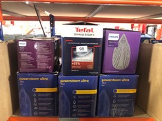 QUANTITY OF KITCHEN & APPLIANCES ITEMS TO INCLUDE TEFAL STEAM IRON, EXPRESS STEAM, 2600 WATTS, BLUE AND GREY, FV2882, 0.27L: LOCATION - A