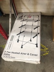 BLACK AND DECKER 3 TIER HEATED AIRER & COVER 300W : LOCATION - RACK 2(COLLECTION OR OPTIONAL DELIVERY AVAILABLE)