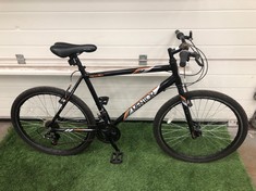 APOLLO MENTOR RIGID FRAME MOUNTAIN BIKE, 18” FRAME, 26” WHEELS, 18 SPEED GRIP SHIFT GEARS.: LOCATION - MIDDLE FLOOR(COLLECTION OR OPTIONAL DELIVERY AVAILABLE)