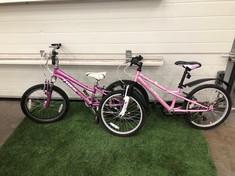 TREK MT SERIES GIRLS BIKE, SMALL FRAME, 20” WHEELS, 6 SPEED REVO SHIFT GEARS + MYSTIC 20 GIRLS BIKE, 12” FRAME, 20” WHEELS, 6 SPEED GRIP SHIFT GEARS.: LOCATION - MIDDLE FLOOR(COLLECTION OR OPTIONAL D