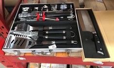 QUANTITY OF ASSORTED ITEMS TO INCLUDE SHANZU CLASSIC SERIES GERMAN STEEL MEAT CLEAVER ID MAY BE REQUIRED - COLLECTION ONLY - LOCATION RIGHT RACK