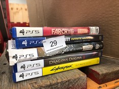 QUANTITY OF ASSORTED VIDEO GAMES TO INCLUDE DRAGONS DOGMA 2 FOR PS5 18+ ID MAY BE REQUIRED - COLLECTION ONLY - LOCATION RIGHT RACK