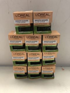 QTY OF LOREAL PARIS SMOOTH SUGARS CLEAR SCRUB