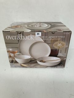 OVER&BACK DINNERWARE SET 16 PIECES