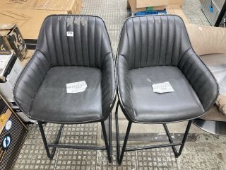 PAIR OF JOHN LEWIS BROOKS BAR CHAIRS