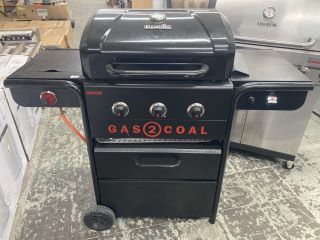 CHAR BROIL GAS TO COAL FOUR BURNER BARBECUE RRP £699